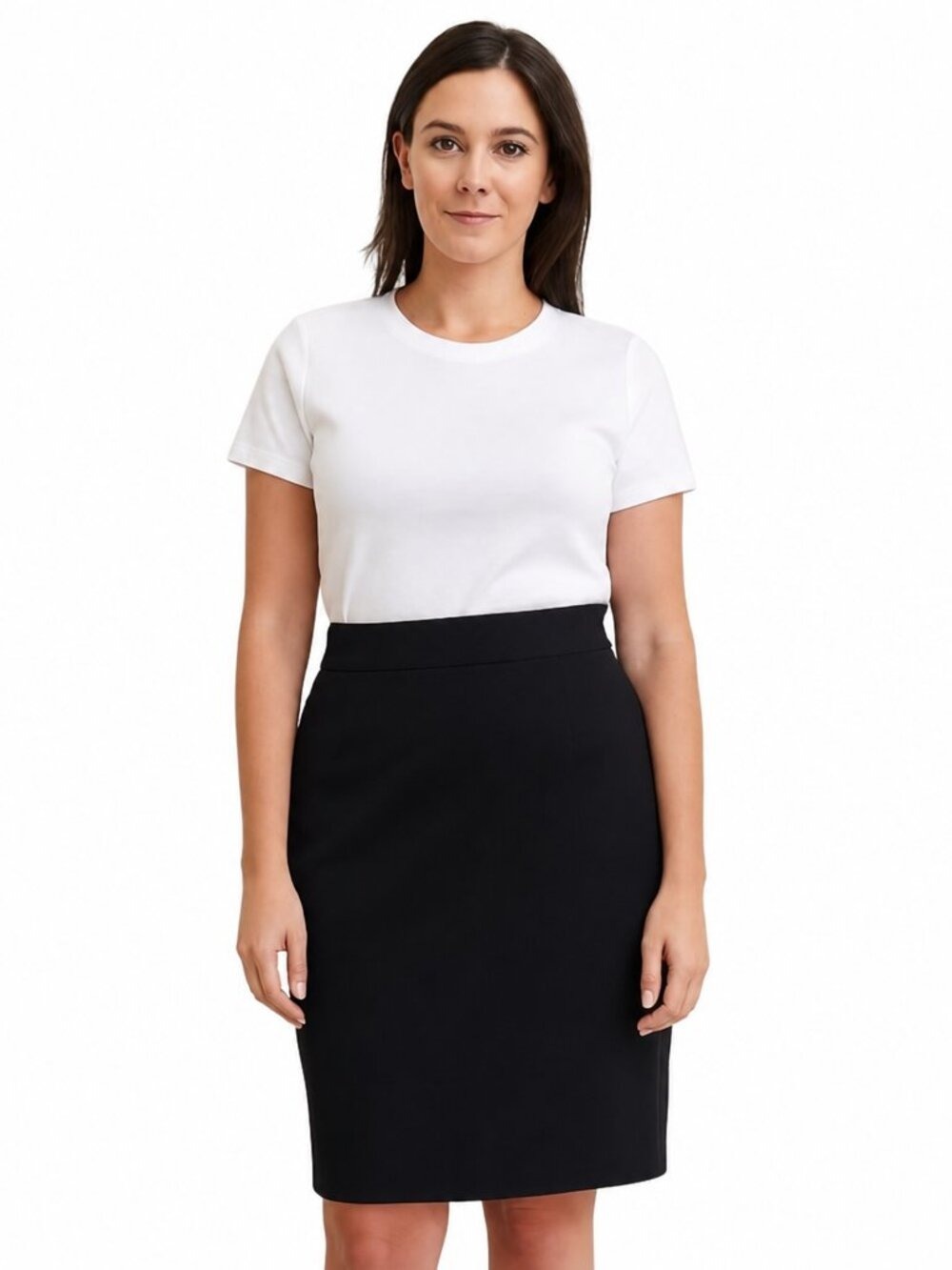 Calvin Klein Black A-Line Skirt Size 14 | Classic Workwear Career Office Chic